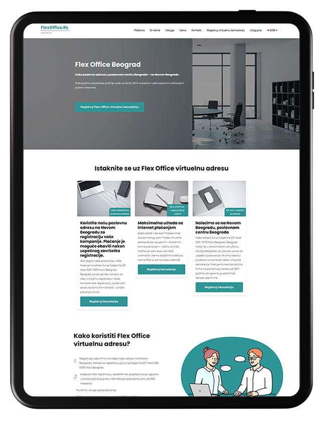 web aplikacija flexoffice.rs